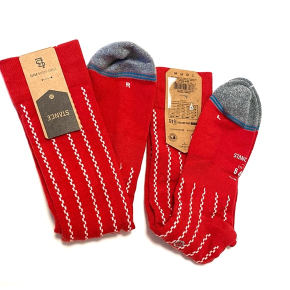 New Stance (2 pairs) Fusion Vintage Cardinals